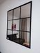 Дзеркало Фальш-вікно в чорній рамі 2216P-21 фото 5